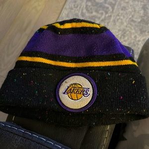 Lakers winter hat
